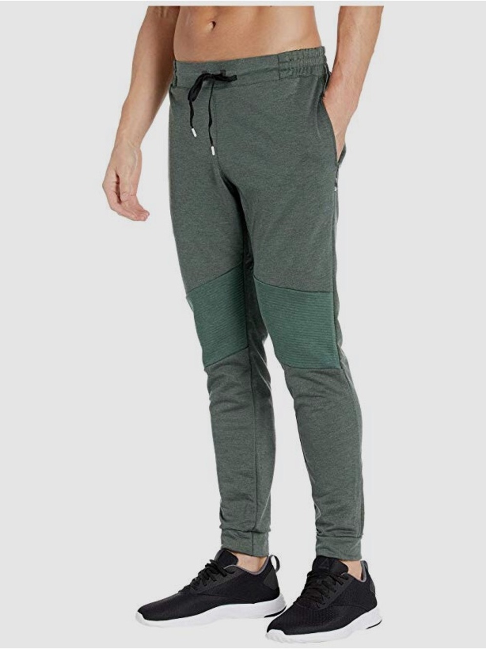 ON Running Slim Fit Tapered Tech Jersey Sweat Pants in Grey, Men’s size XL